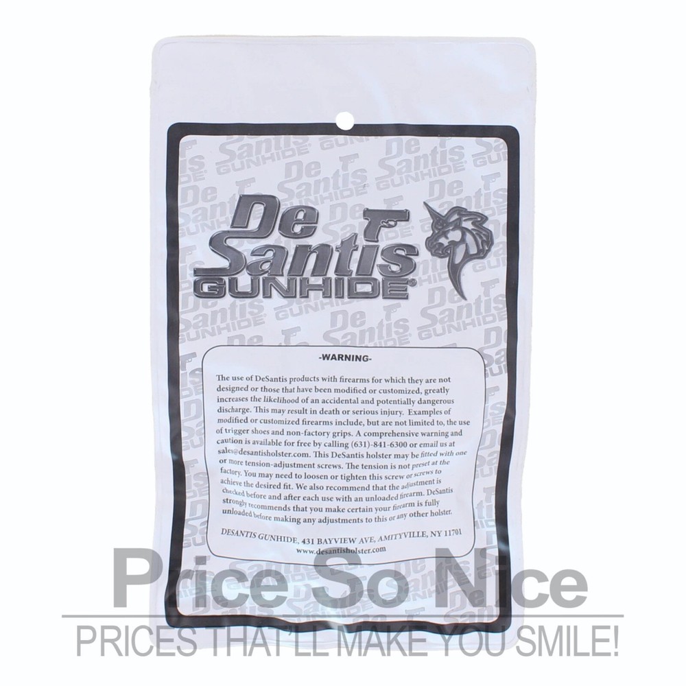 Desantis FTU Single Magazine Pouch Left Hand Single Stack 9mm or .40 Black