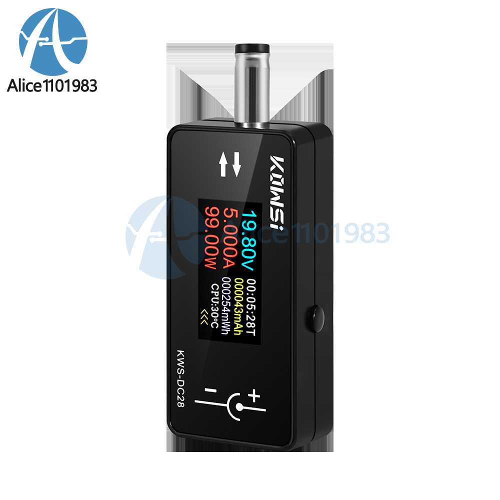 DC5.5*2.5 Interface Current Voltage Power Meter Tester Digital LCD Display Meter