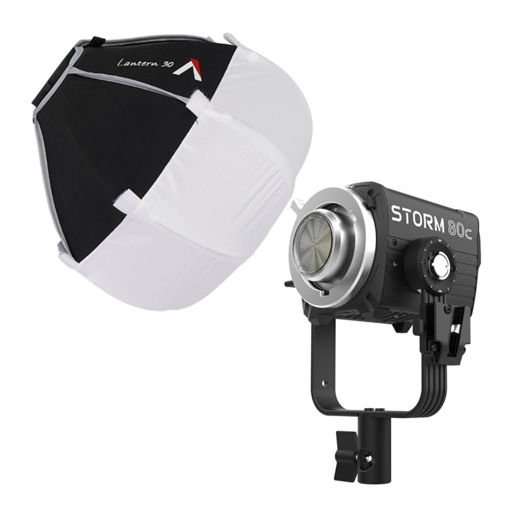 Aputure STORM 80c Black Point Source Fixture and Omnidirectional Softbox Bundle