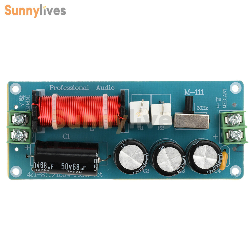 150W Midrange Speaker Frequency Divider Audio Crossover For HiFi Audio Amplifier