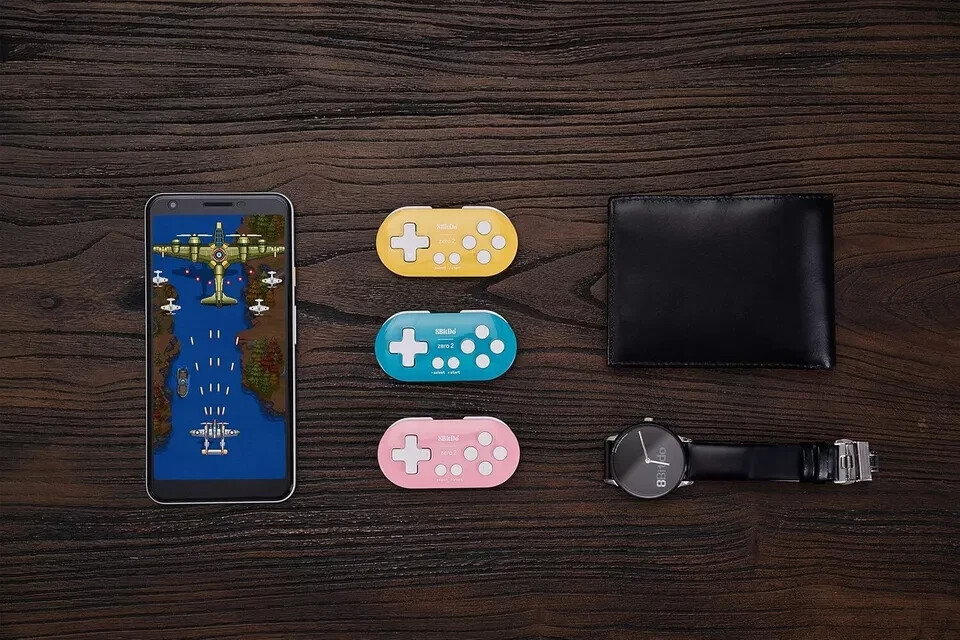 8BitDo Zero 2 Bluetooth Gamepad for Switch, PC, and Android (Pink)