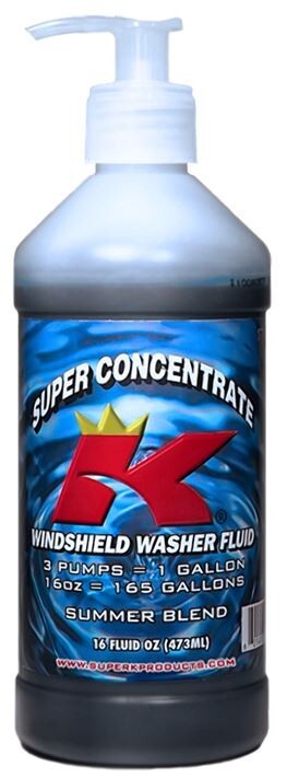 Windshield washer fluid concentrate Super K Makes 165 gallons