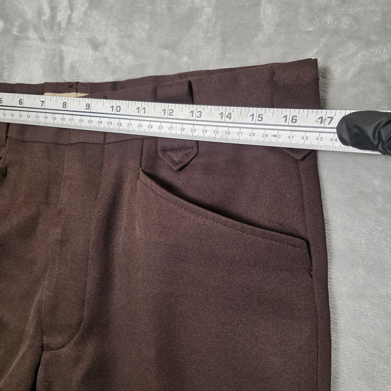 Circle S Western Trousers Mens Brown Ranch Wear Vintage Pants Missing Size Tag