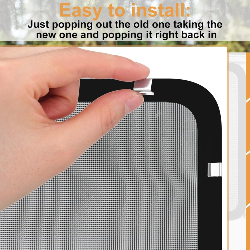 8 Pcs RV Window Replacement Screen Clips Screen Installer Clips Screen Retainers