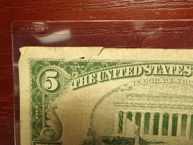 1963 - $5 Star Note Red Seal - Five Dollar Lincoln Note