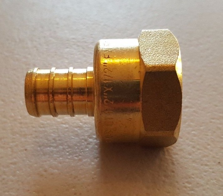 (25) 1/2" PEX X 1/2" FEMALE NPT THREADED ADAPTER BRASS CRIMP FITTING - LEAD FREE