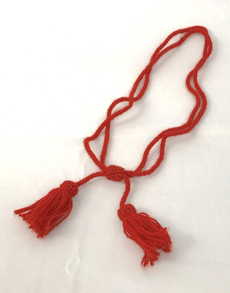 Red Wool Hat Cord - Artillery