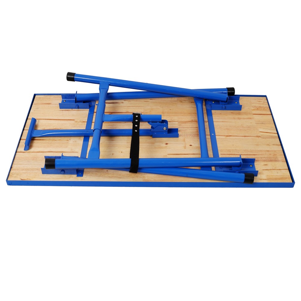 Foldable Work Bench 660Lbs Capacity Steel Frame Workshop Tool Table for Garage