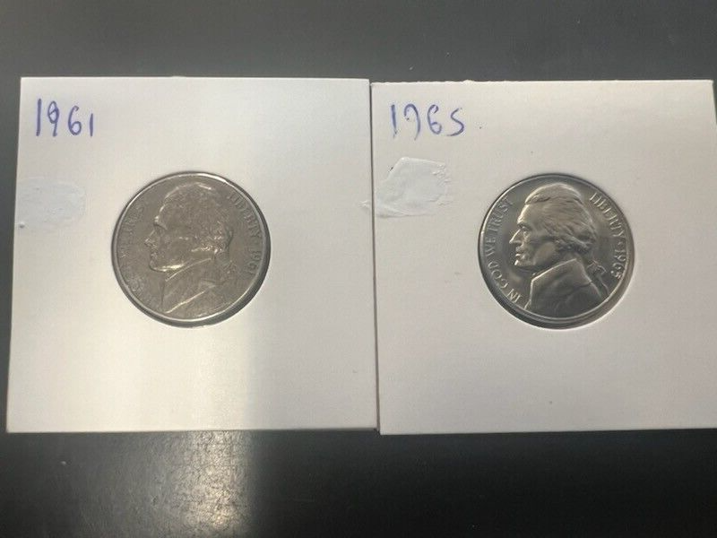 1961 & 1965 Jefferson Nickels