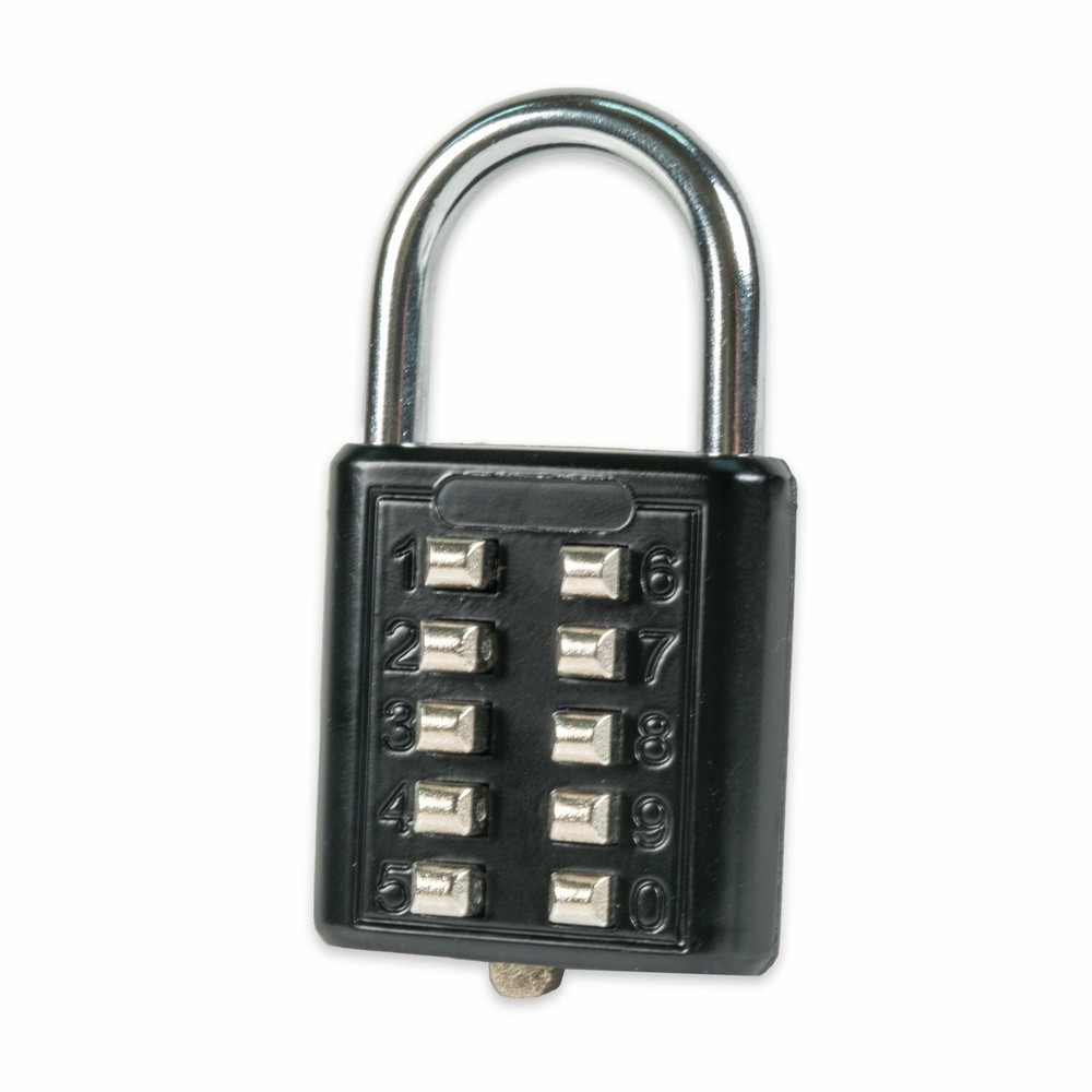 FJM Security Combination Padlock-Small Push Button for Luggage, Box, Diary New