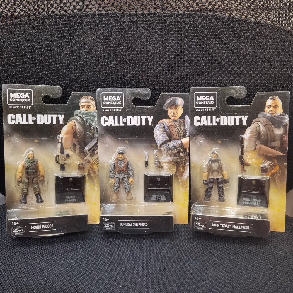 MEGA Construx COD FRANK WOODS JOHN 'SOAP' MCTAVISH General Shepherd 3 Figures