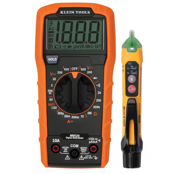 Klein Tools Digital Multimeter and Non-Contact Voltage Tester Set