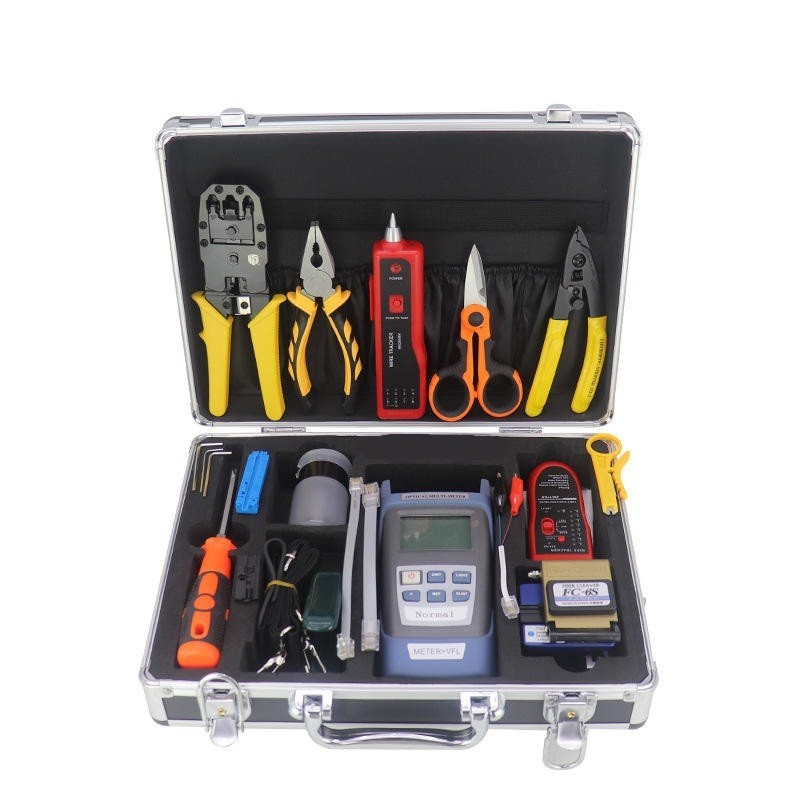 FTTH Optic Fiber Cold Connection Cutting Tool Kit Combination network Line Finde