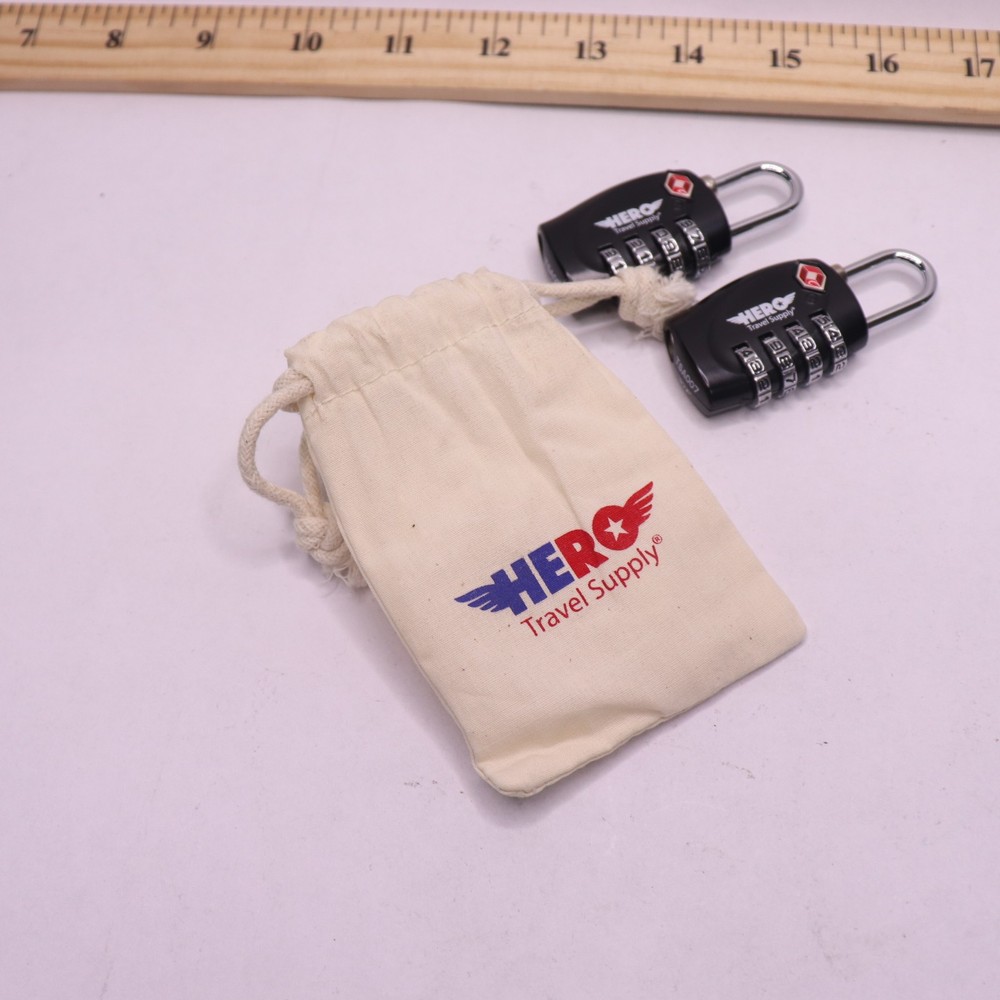 (2-Pk) Hero 4 Digit Combination Padlock