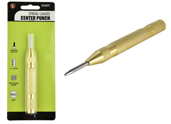 ( 10 pack) 5" Brass Body Automatic Center Punch