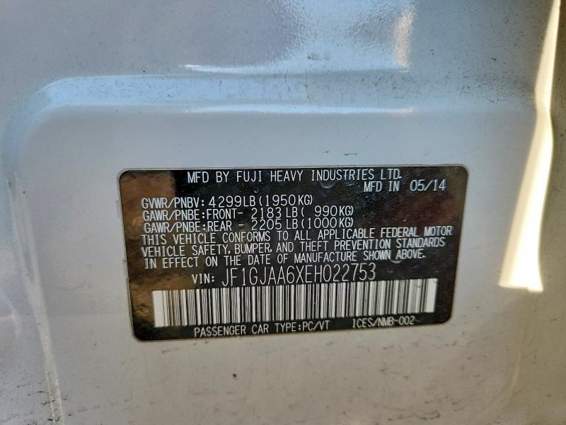2014 IMPREZA Third Brake Light OEM