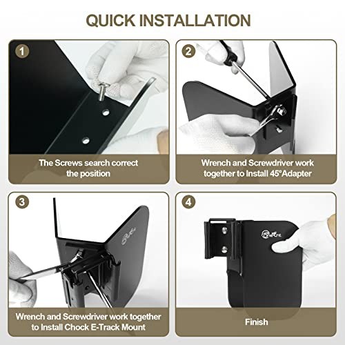 for E-Track System |E Track Motorcycle Wheel chocks 4 Pack E-Track Wheel Chock