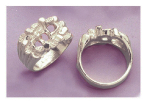 Blank Ring Shank in Solid Sterling Silver Size 12