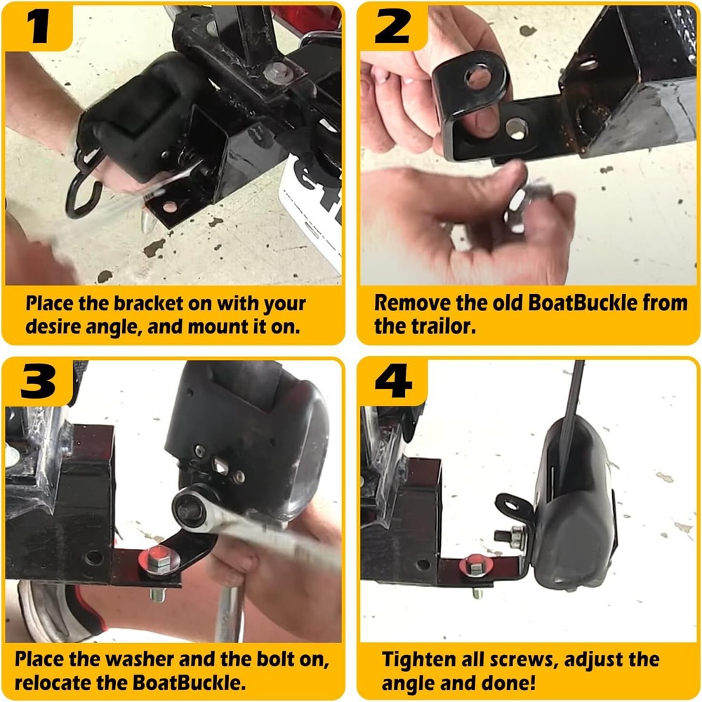 F14254 Universal Strap Mounting Bracket Kit, Use With BoatBuckle G2