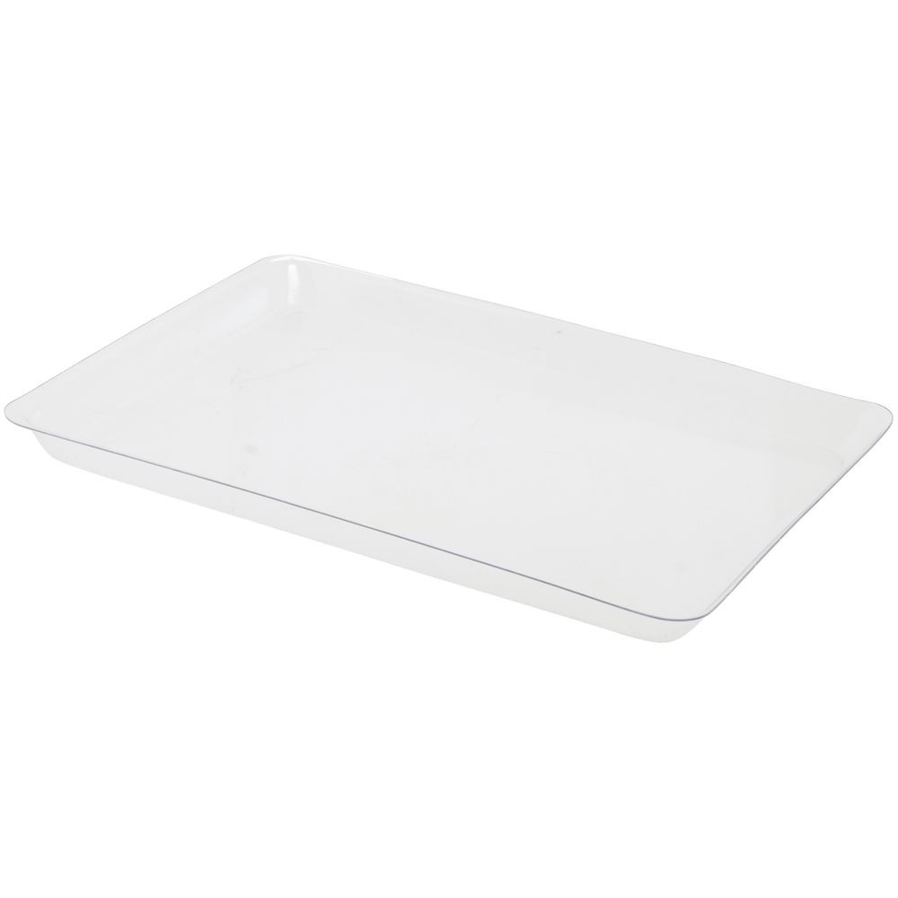 HUBERT Basket Liner Rectangular Clear PETG Plastic- 11 3/4"L x 17"W x 1"H