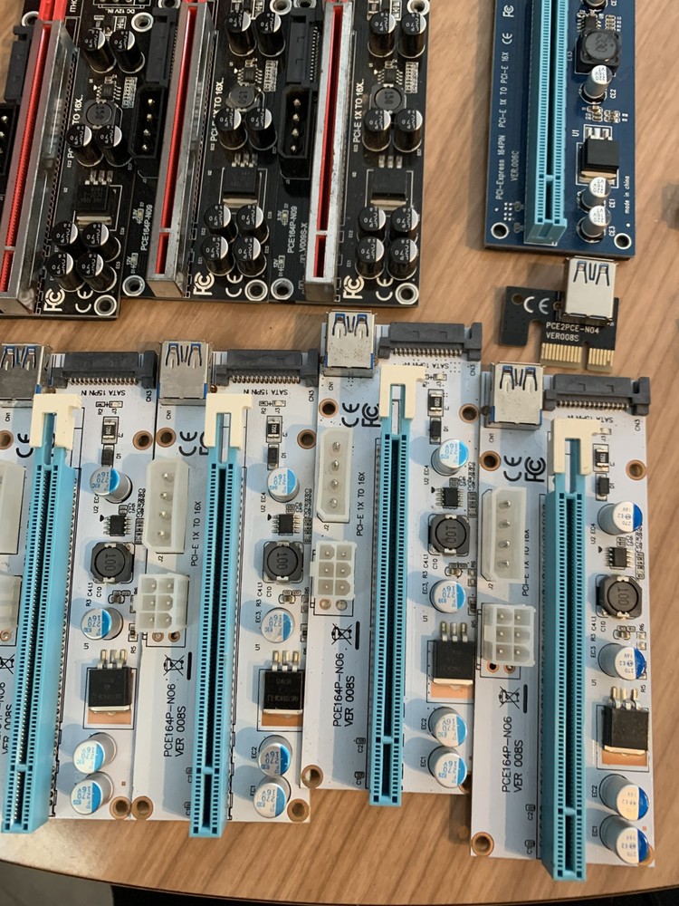 PCI-E riser bundle miner mining equipment read description 80% of them work