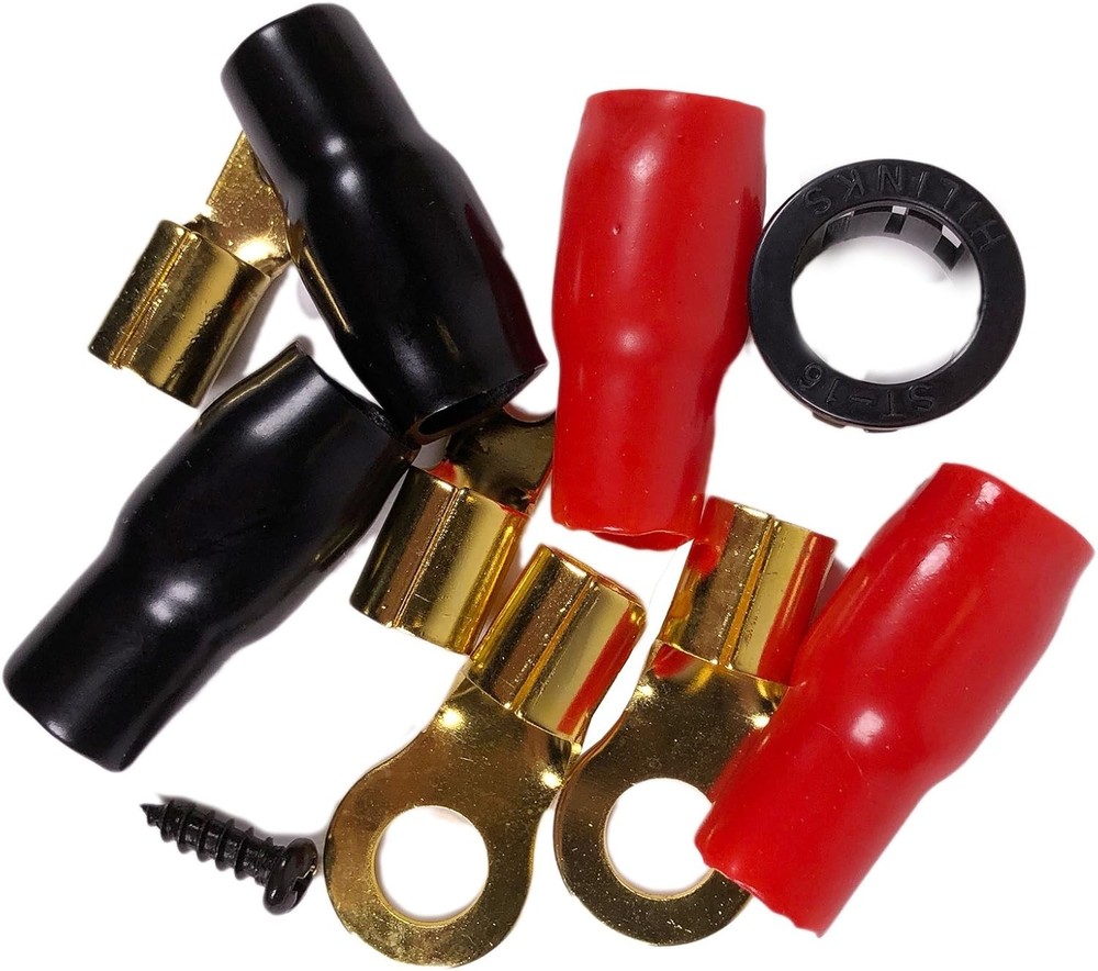 Complete 2500W Gravity 4 Gauge Amplifier Installation Wiring Kit / RED