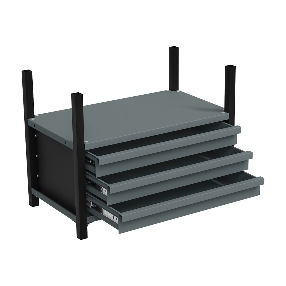 Sealey Modular Racking Mid Unit 3 Drawers 1 Shelf Tool Storage 580mm