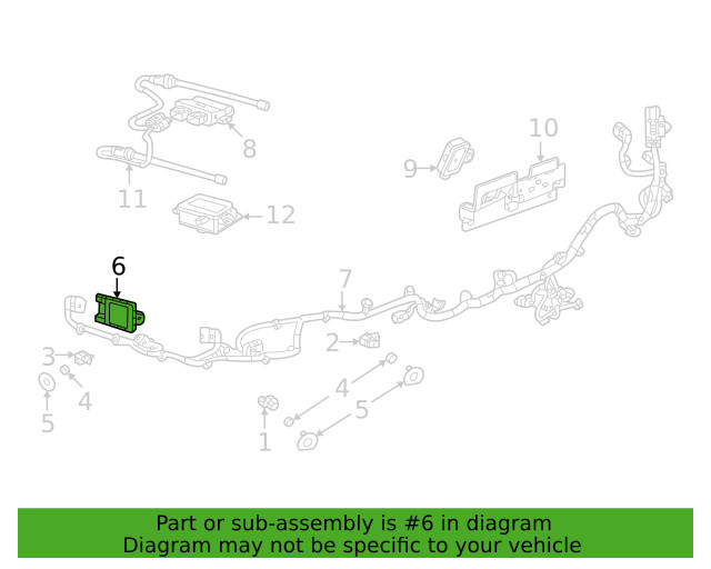 GM OEM Short Range Radar Rear Side Sensor