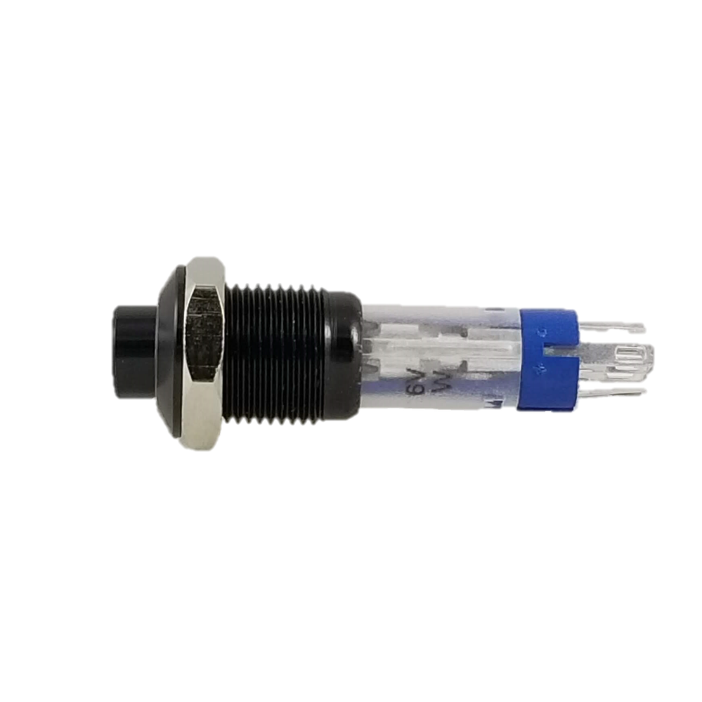 Tesi MIMMO 10MM LED Momentary Push Button Guitar Kill Switch Black/Blue