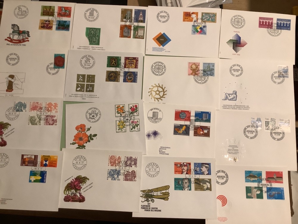 Switzerland postal  covers  16  items Ref A2172