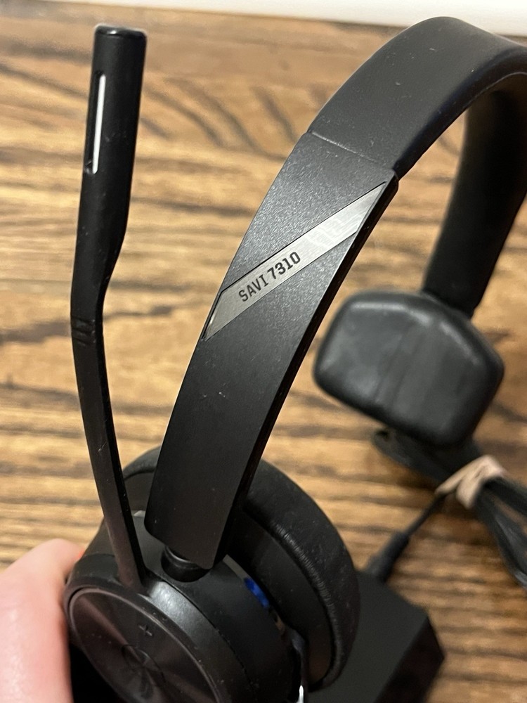 POLY Savi 7310 Mono DECT Wireless Headset Phone & PC Headset