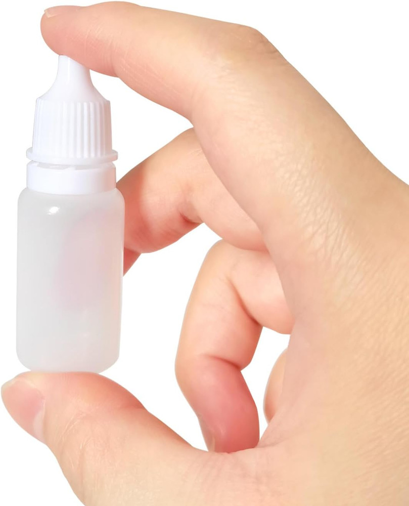 12pcs Eye Dropper Bottles, 10ml Plastic Squeezable Dropper Bottles, Eye Liquid E