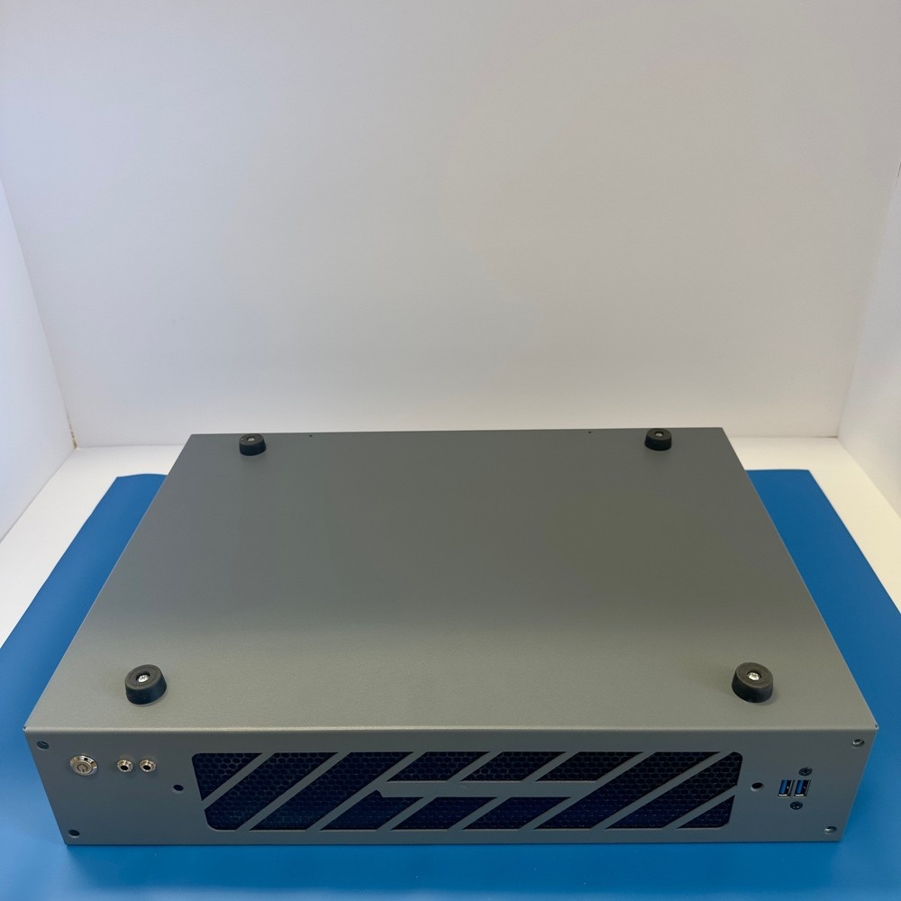 Short Depth 2U Rackmount ATX Server Chassis 12" Deep w/ Handles USB & Feet