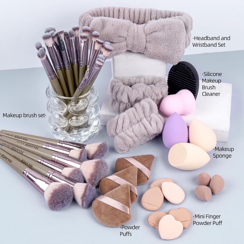 Makeup Brushes 51 Pcs Makeup Kit, Multi-functional Makeup Tool Set