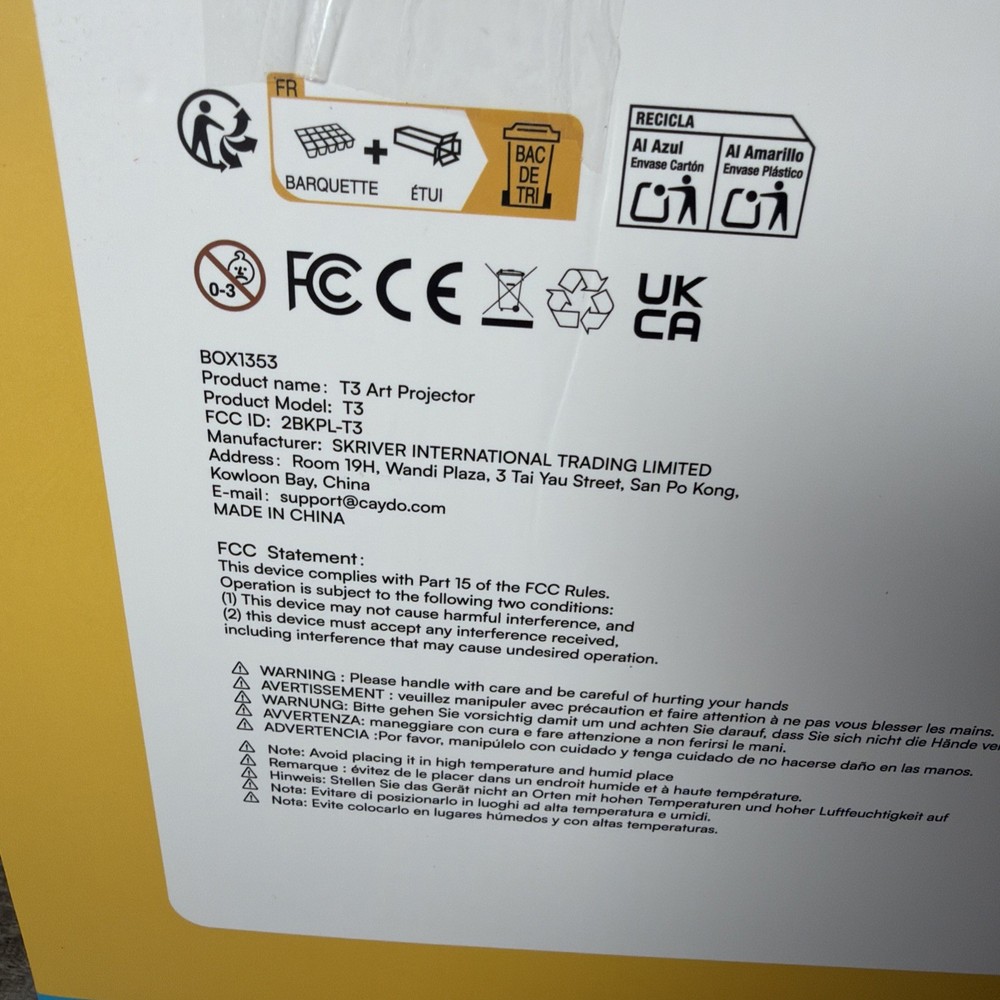 Caydo T3 Smart Drawing Projector with AI Magic, Step-by-Step Lear