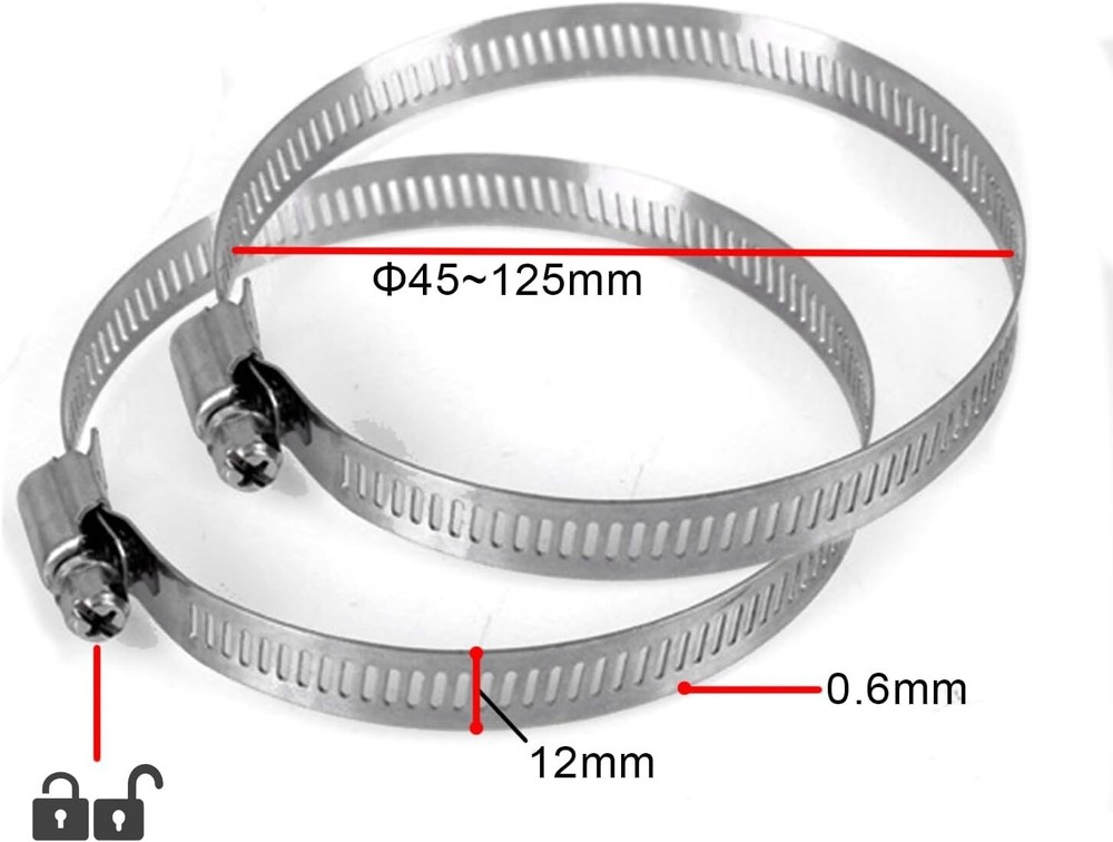 Universal Vertical Pole Mount for Security Camera Solid Metal Bracket with Loops