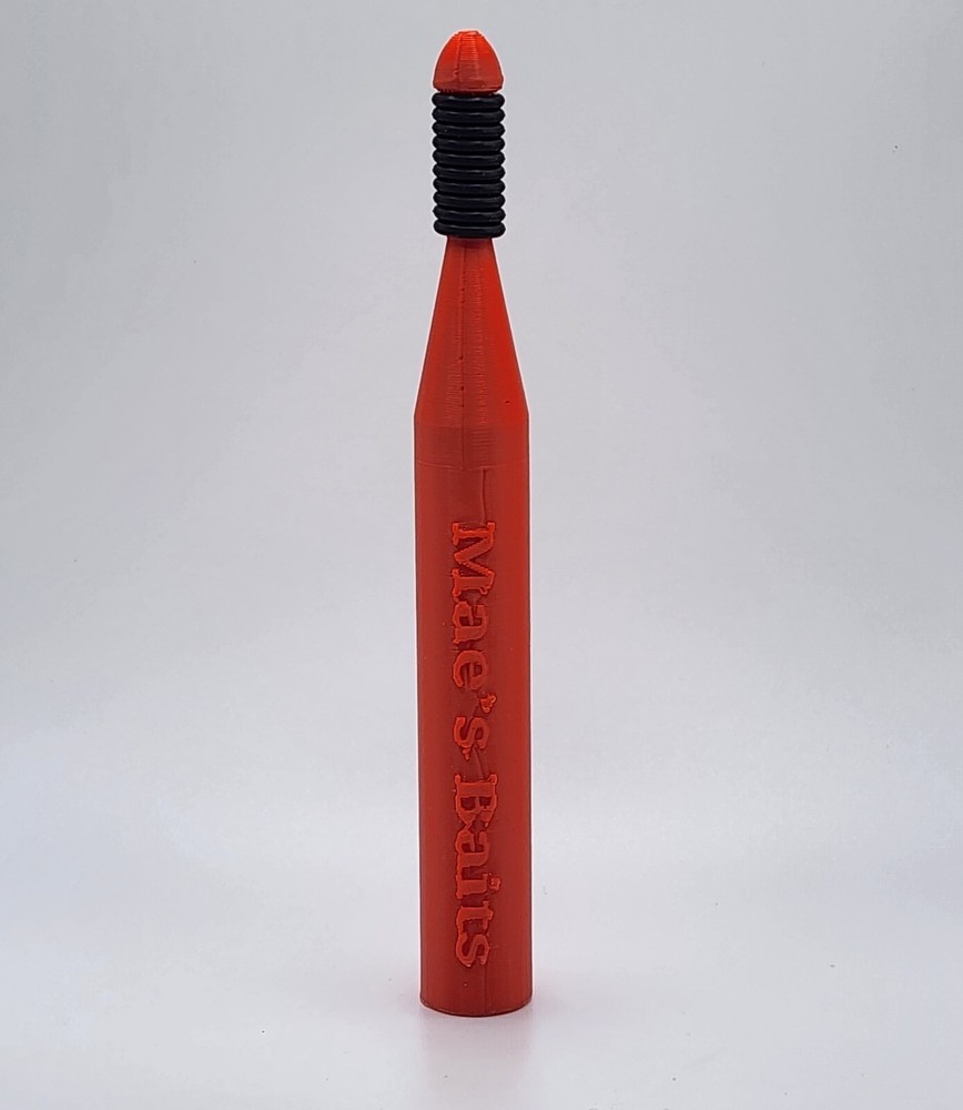 Mae's Baits Floating Wacky Rig Tool With 30 O' Rings Red