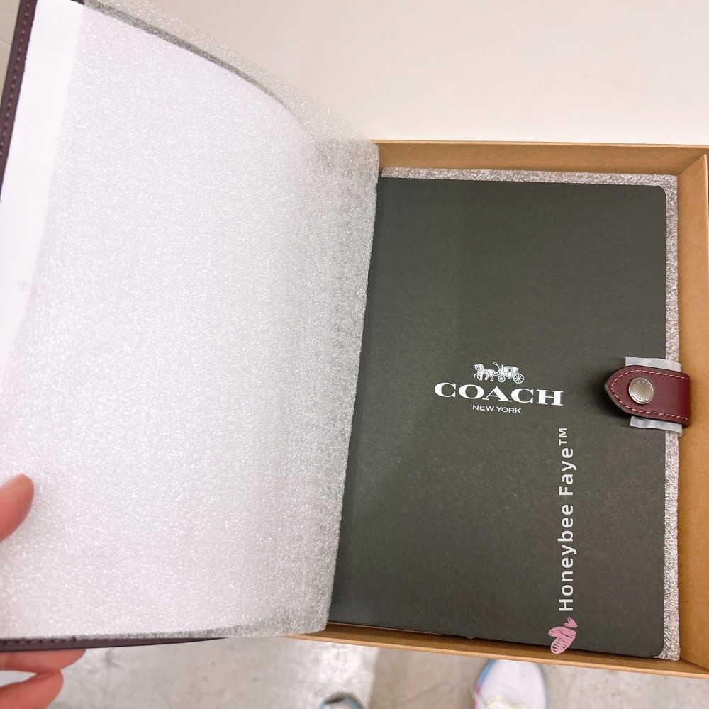 NWT Coach Boxed Notebook & Pencil Case Set With Penguin Print