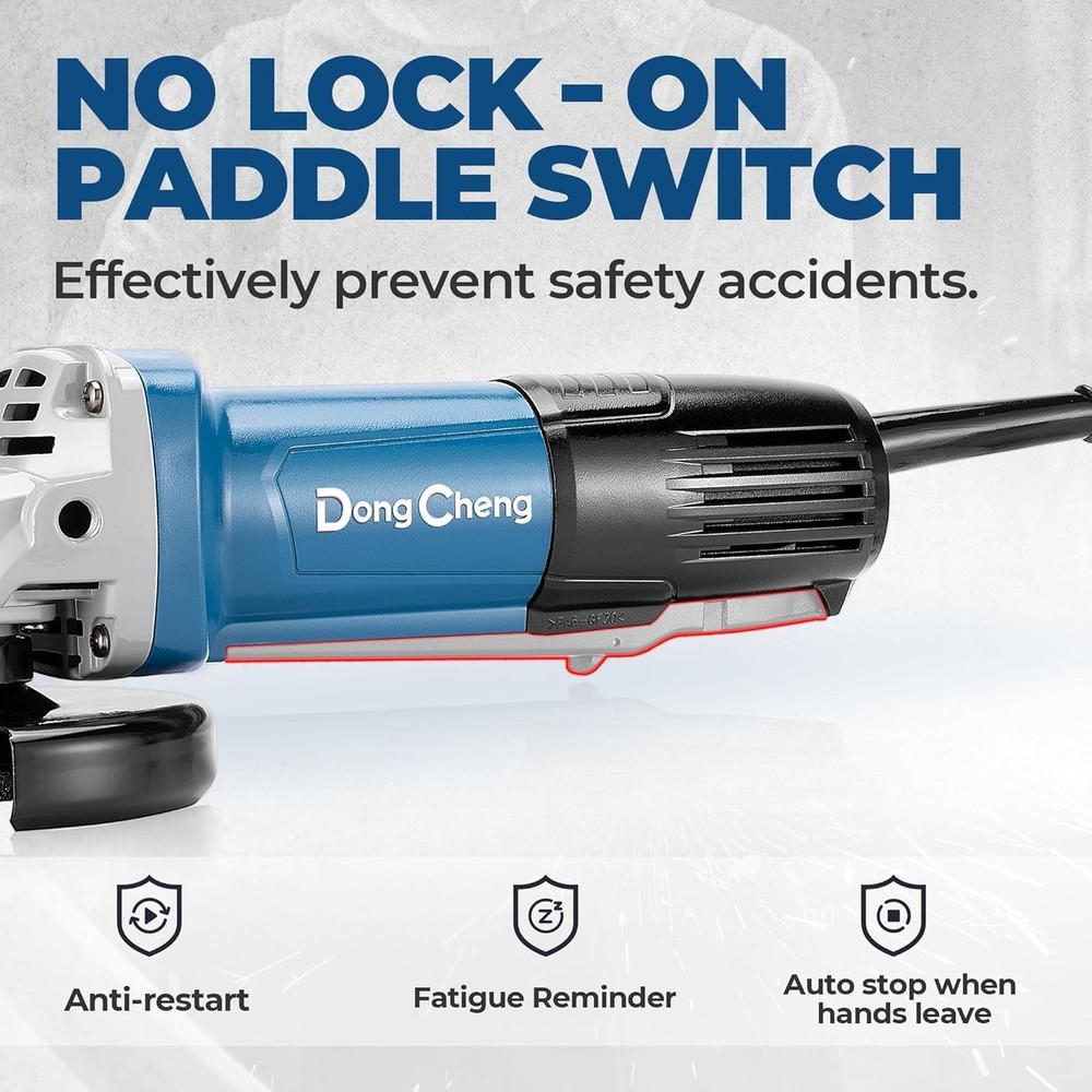 Versatile 800W Electric Angle Grinder - Includes Cutting Discs & Flap Discs