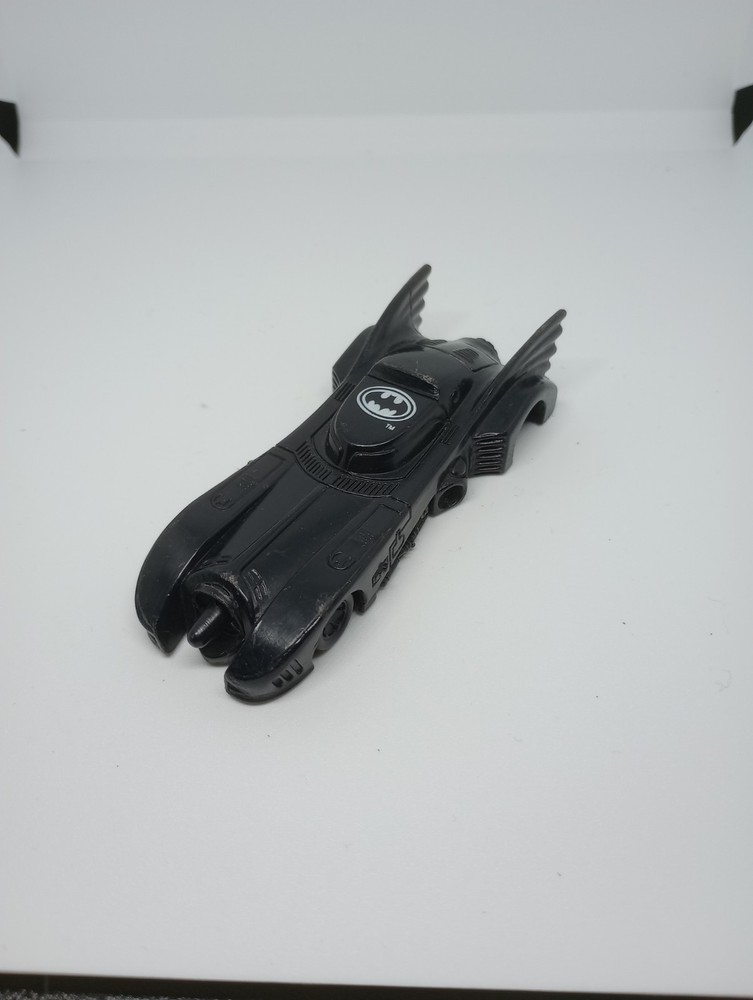 1991 Batman Returns Black Batmobile Candy Dispenser Plastic Toy missing whees
