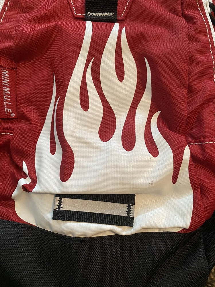 CAMELBAK Mini MULE M.U.L.E. Hydration Kids Back Pack W/ Bladder Red Flames