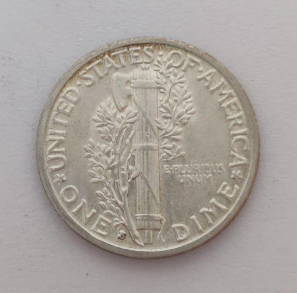 1931-S MERCURY DIME XF