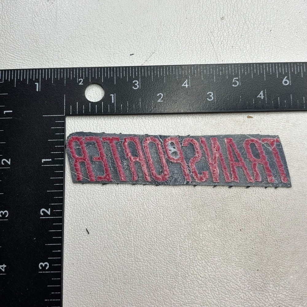 Red On Black TRANSPORTER Patch 59J8