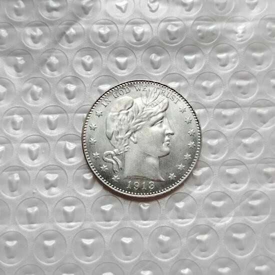 Lot of 4 Barber Silver Half Dollar Coins Mixed Dates AU/BU Coins-US