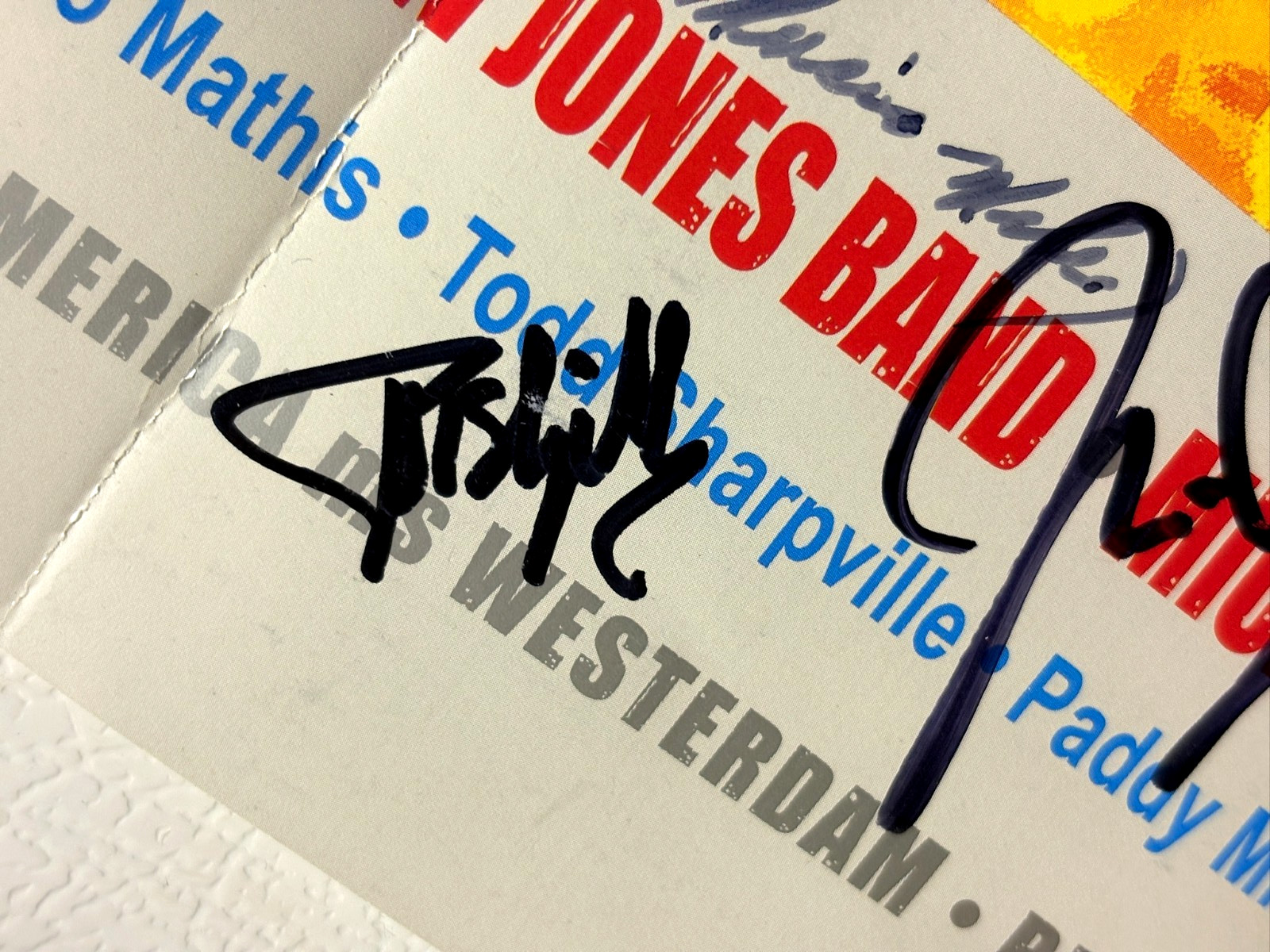 Blues Cruise Poster AUTOGRAPHED Blues Musicians TAJ MAHAL,Majic Dick + 22X28"