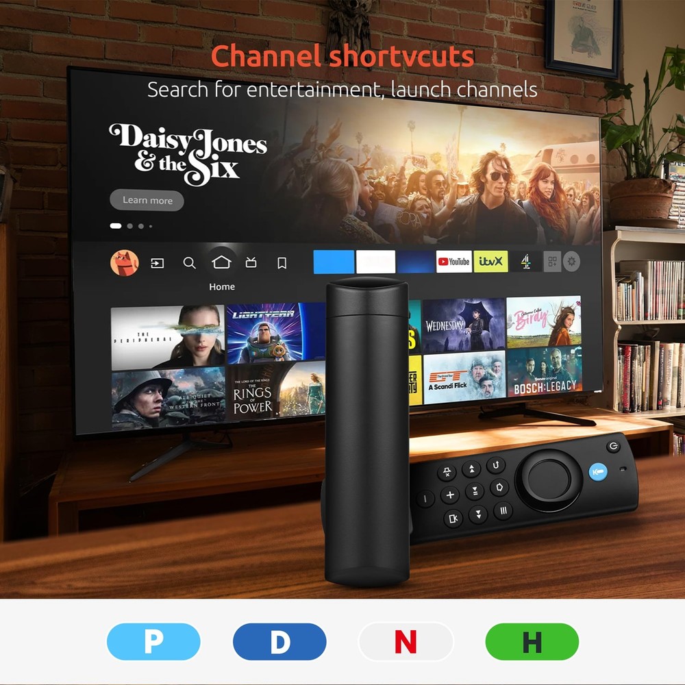 Replacement Firestick Remote Control Compatible with Midnight Black