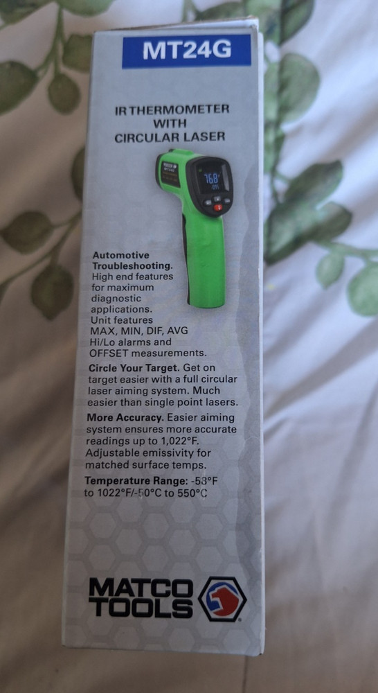 Matco Tools IR Thermometer with Circular Laser MT24G