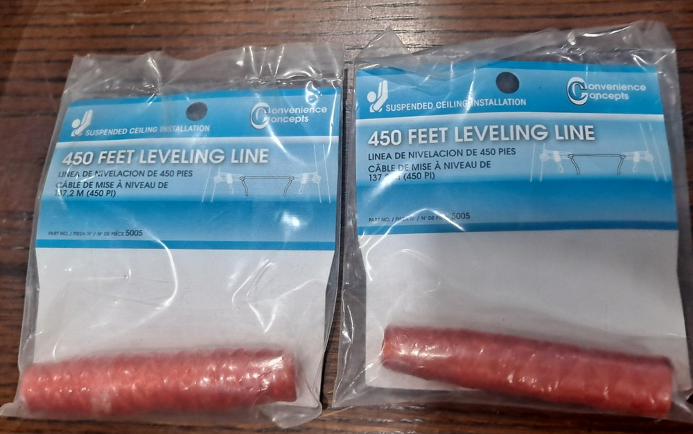 2-450ft Suspend Ceiling Installation Ceiling Leveling Line, Convenience Concepts