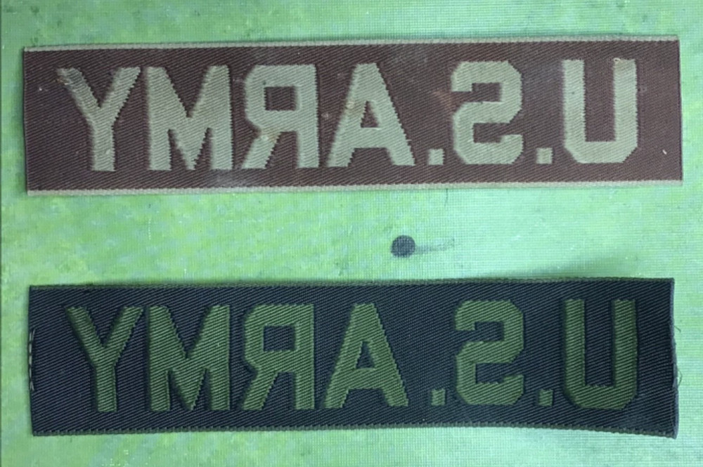 2 US Army Branch Name Tapes