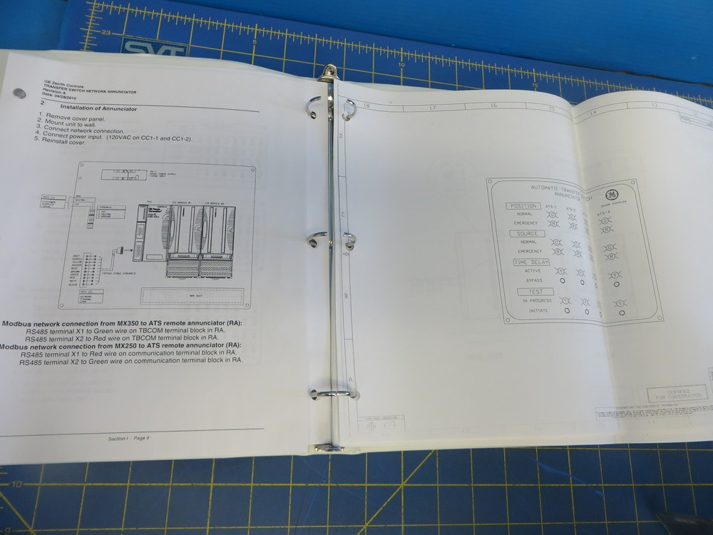 GE Zenith Controls Automatic Transfer Switch Annunciator ZNET4 / MX350